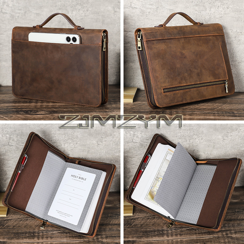 Stationery Supplies Business - Capa de Caderno de Couro Retrô