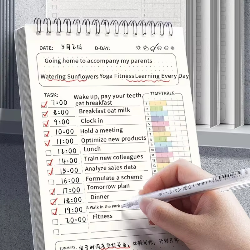 Office Stationery Supply List - 1pc planejador agenda espiral a5 caderno