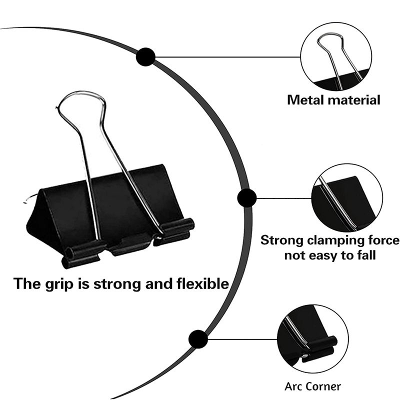 Binder Clip Assorted - 【2026 TOP Global】Clipes de Papel, 208