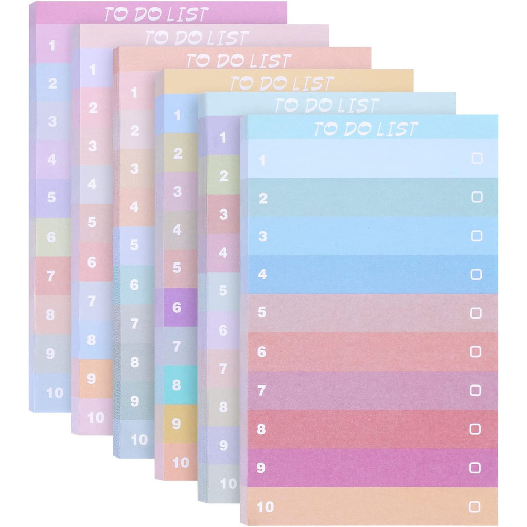 Office Stationery Supply List - 50 páginas colorido gradiente nota pegajosa