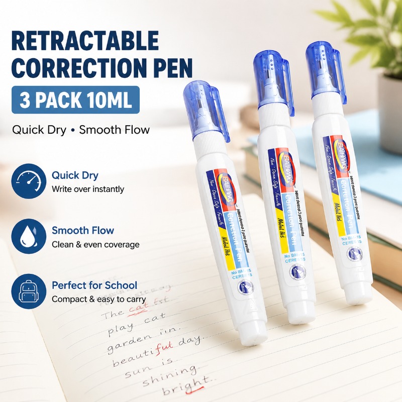 Correction Fluid White - Corretivo Líquido de Secagem Rápida Branco