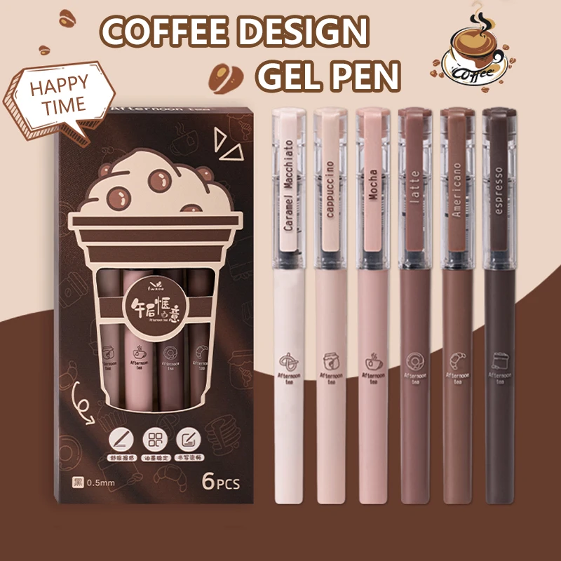 Gel Ink Pen Set - Canetas de tinta gel série chá
