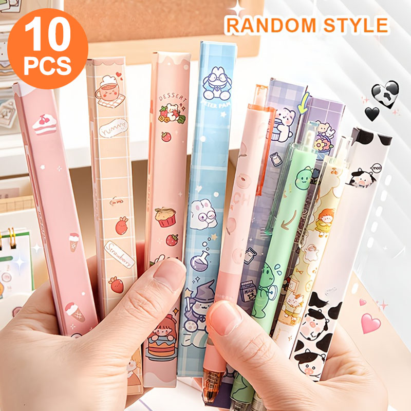 Stationery Supplies Business - 10 Canetas Gel em Caixa Surpresa,