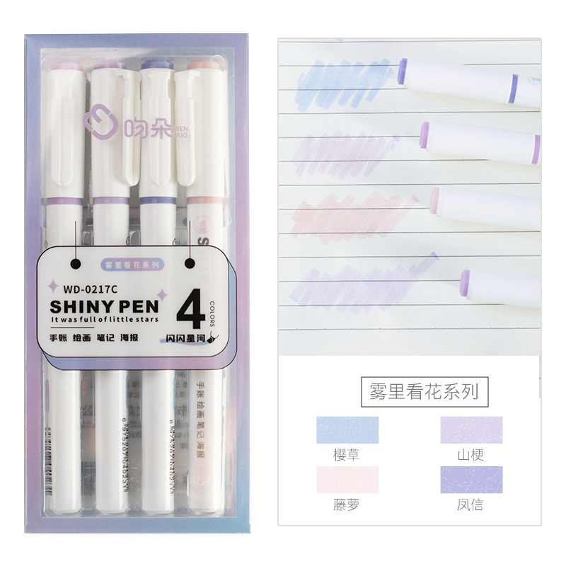 Caneta Marcadora com Glitter K - Highlighter Set Pastel avaliação e preço