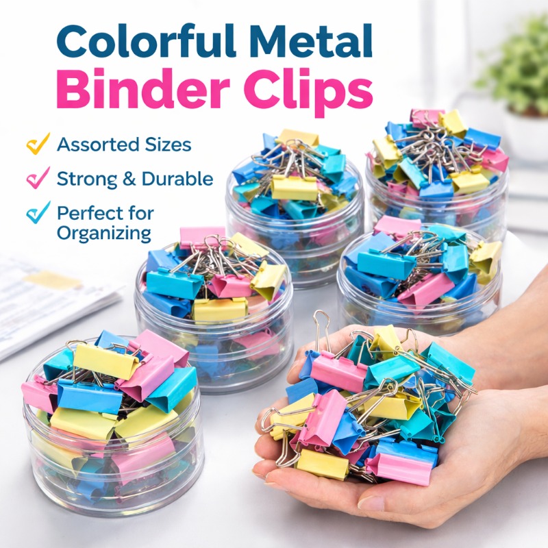 Conjunto de 40 Clips de Metal  - Binder Clip Assorted avaliação e preço