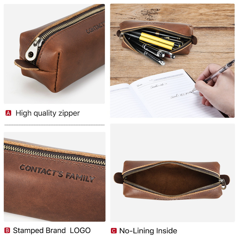 Estojo de lápis de couro retrô - Stationery Supplies Business avaliação e preço