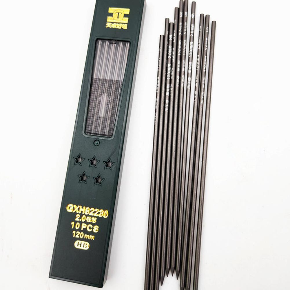 Quente 10 pçs/caixa 2mm 2b hb  - Mechanical Pencil Lead avaliação e preço