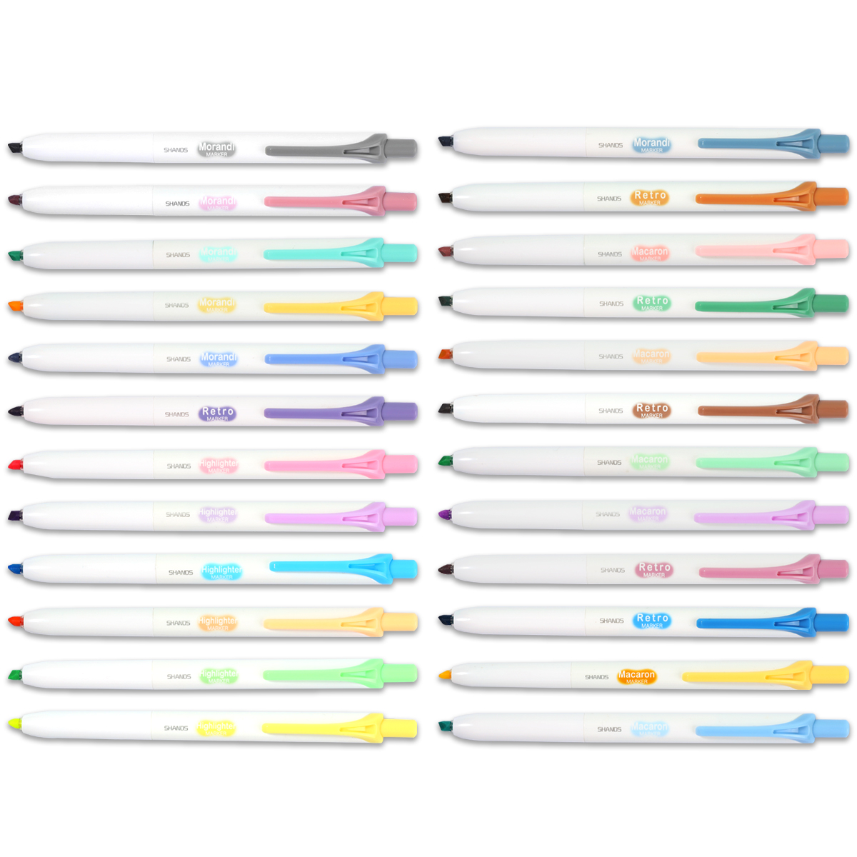 Marcador retrátil de 6 peças,  - Highlighter Set Pastel avaliação e preço