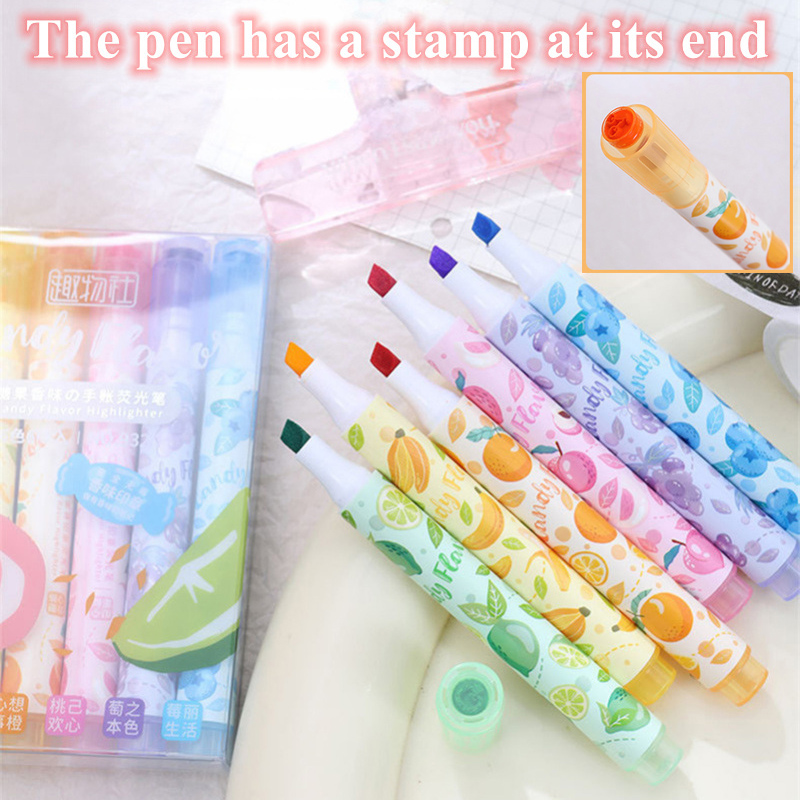 Canetas de ponta macia perfuma - Highlighter Set Pastel avaliação e preço