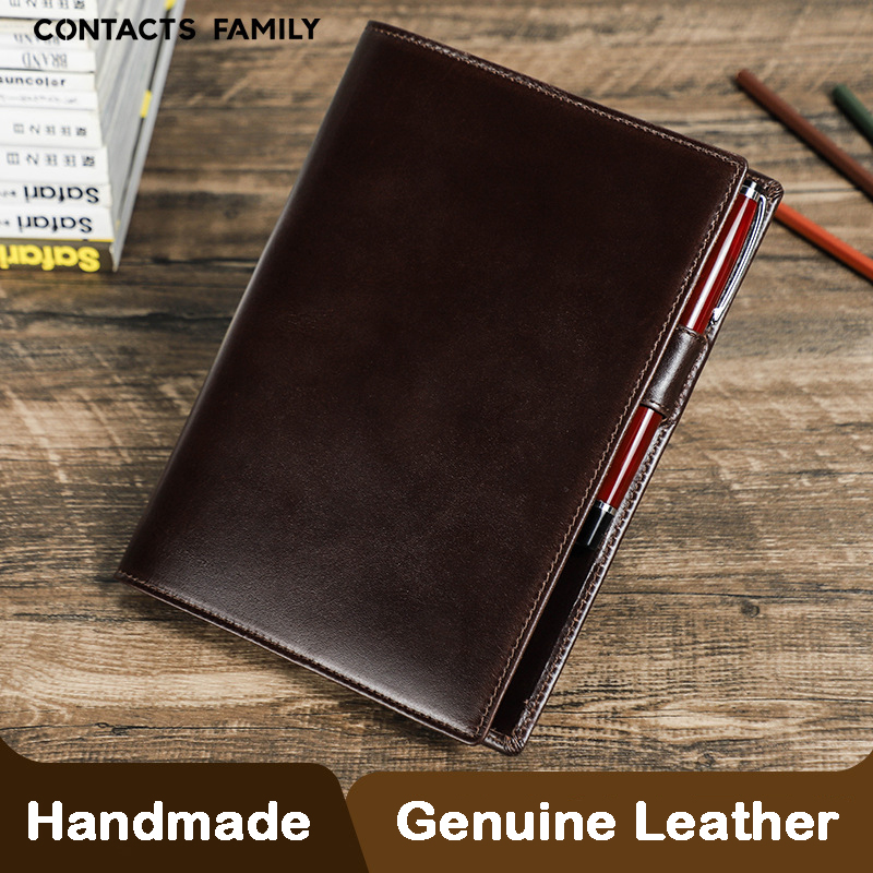 Couro genuíno A5 Laptop com Pe - Stationery Supplies Business avaliação e preço