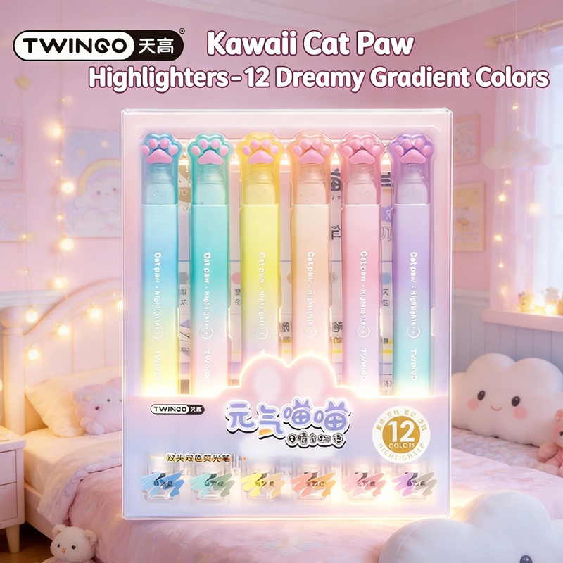 Conjunto de 6 Marcadores Kawai - Highlighter Set Pastel avaliação e preço