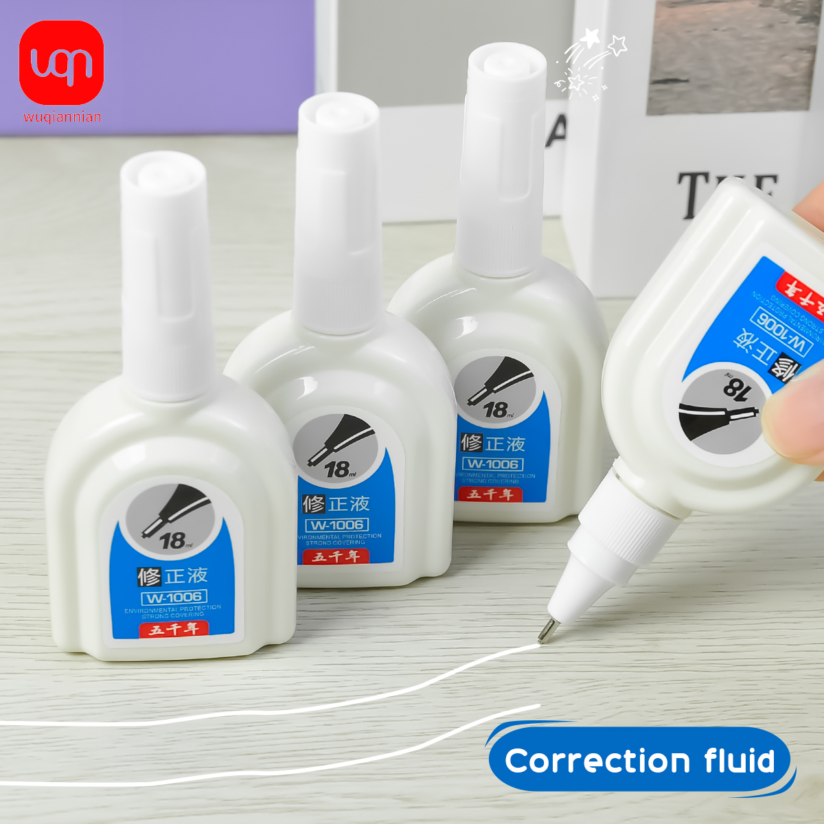 WQN-1/3/6PCS Fluido de correçã - Correction Fluid White avaliação e preço