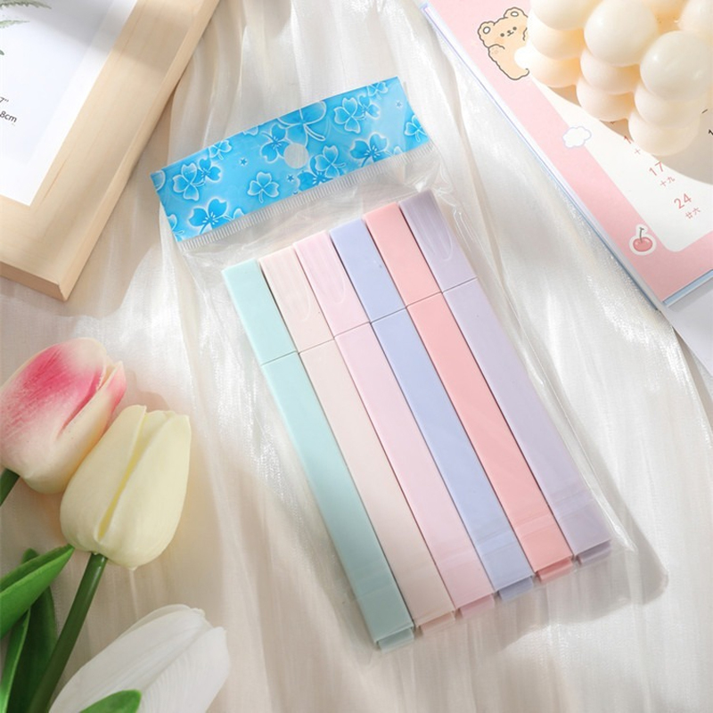 6 pçs/set cor pastel marcador  - Highlighter Set Pastel avaliação e preço